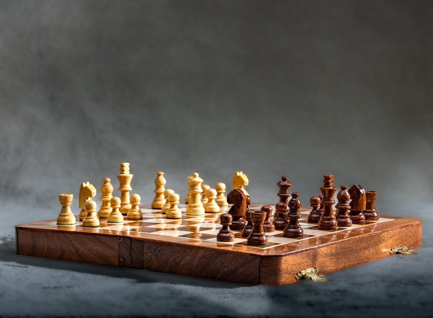 TimberCheckMate Exclusive Chess Set Bundle: 7-Inch and 10-Inch Rosewood & Boxwood Boards - Handcrafted in India for Timeless Elegance